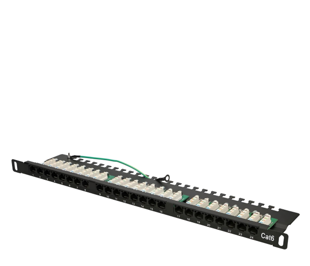 Extralink Patchpanel 24 porty 0.5U CAT6 UTP EX.9663 - 1323252 - zdjęcie 3